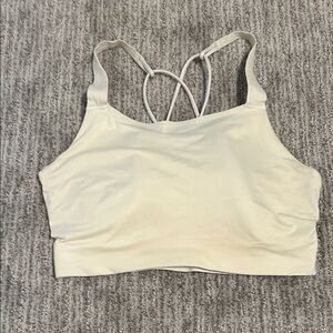 Nike White Strappy Sports Bra